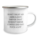 Funny Ambulance Driver Gifts for Men - Christmas Unique Gifts from Friends and Family - Ambulance Driver Love Coffee Camping Mug - Image 2